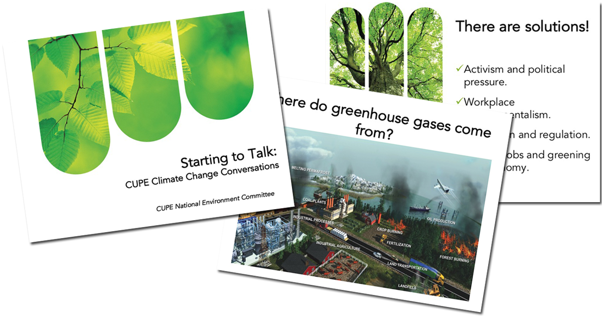 New and improved workplace environmental resources Canadian Union of