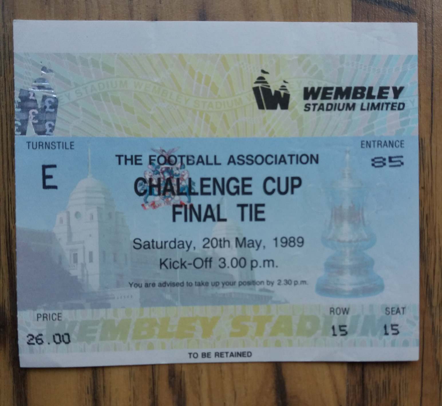 1989 FA Cup Final Programme & Ticket Everton vs Liverpool Cup Final