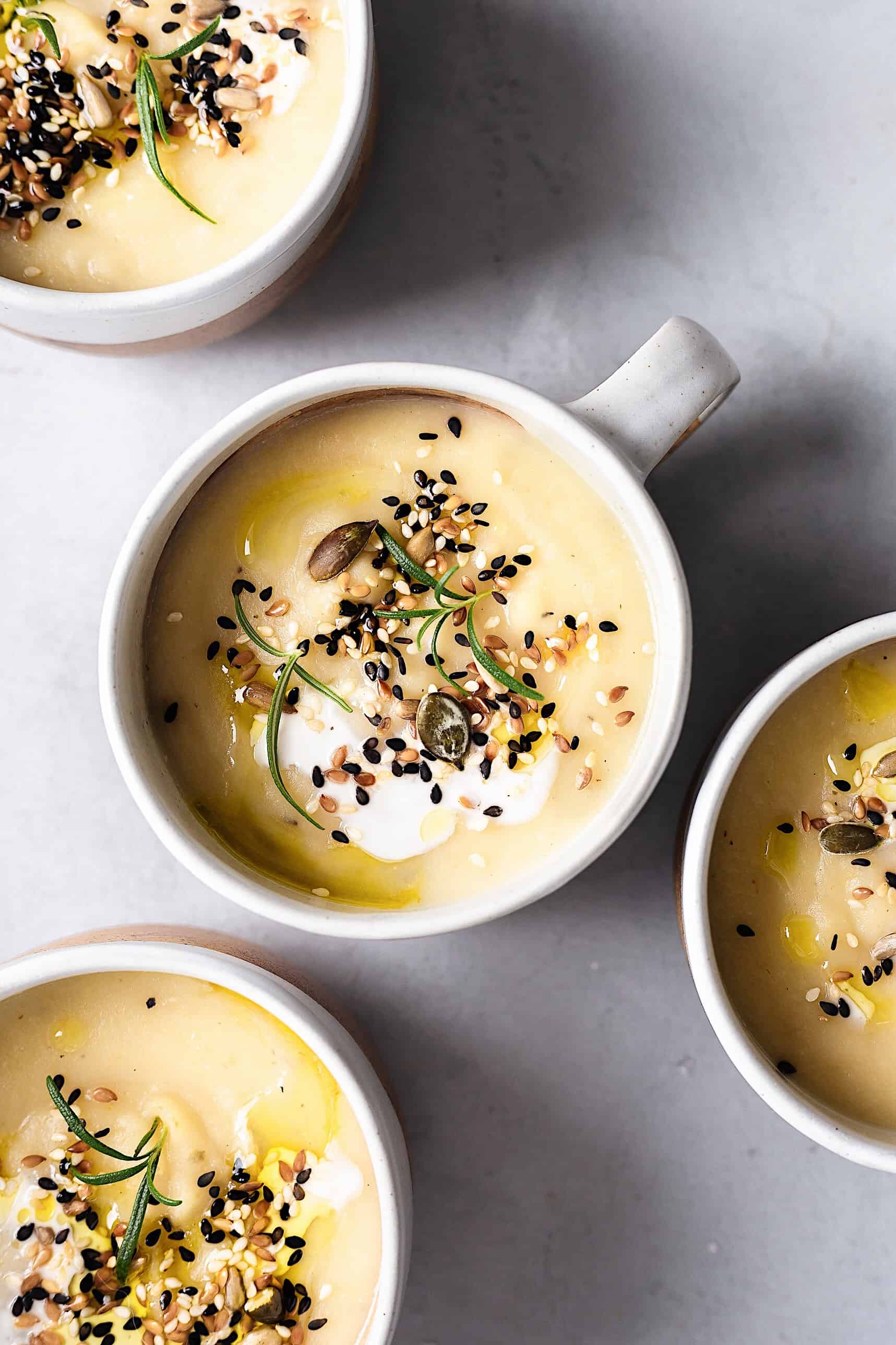 Roasted Garlic and Parsnip Soup Cupful of Kale