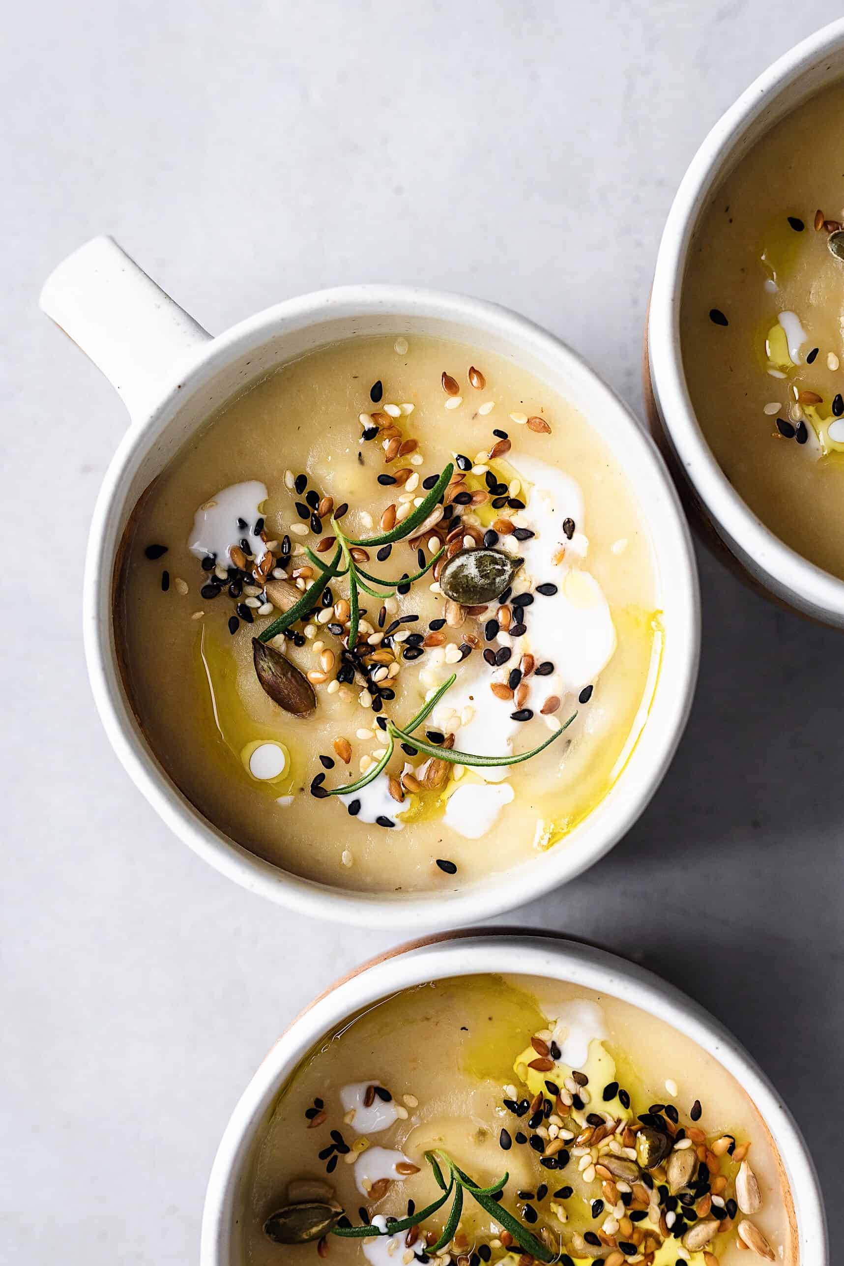 Roasted Garlic and Parsnip Soup Cupful of Kale