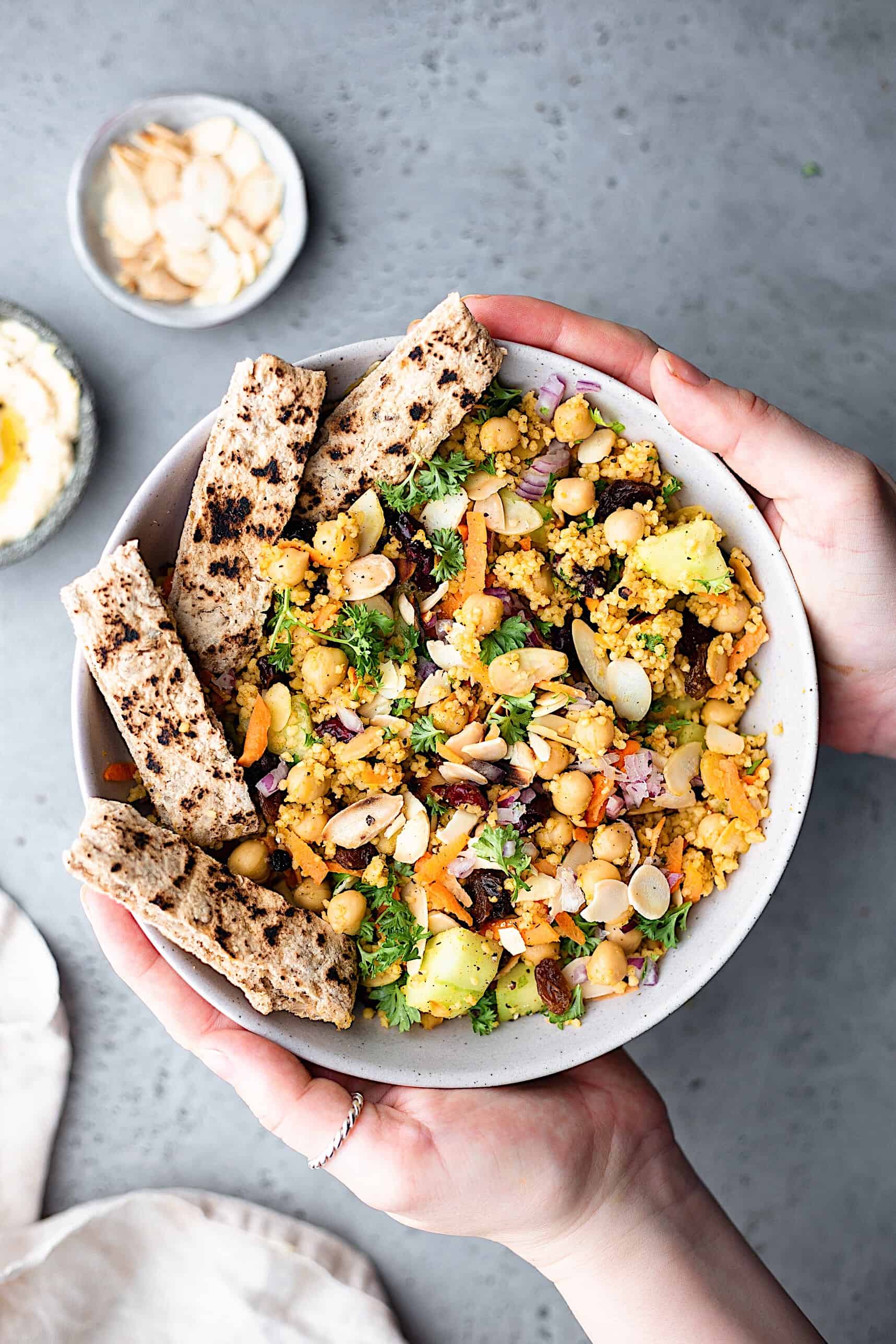 moroccan couscous chickpea salad