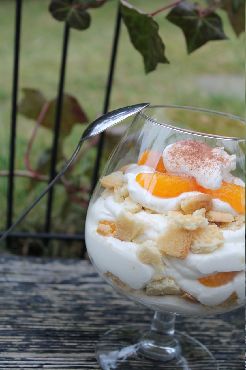 SpekulatiusQuarkCreme mit Mandarinen cuplovecake