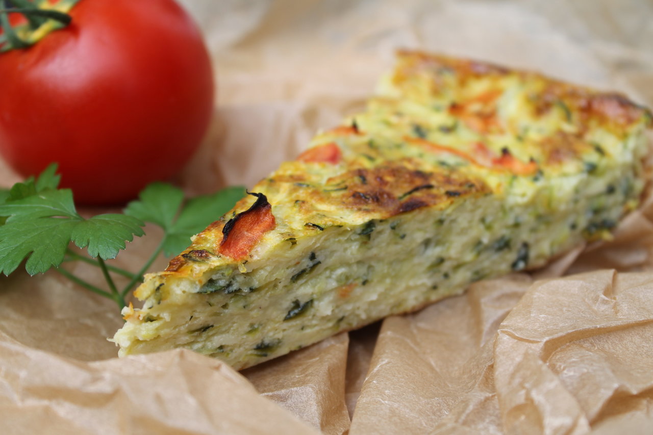 ZucchiniTomatenQuiche ohne Boden cuplovecake