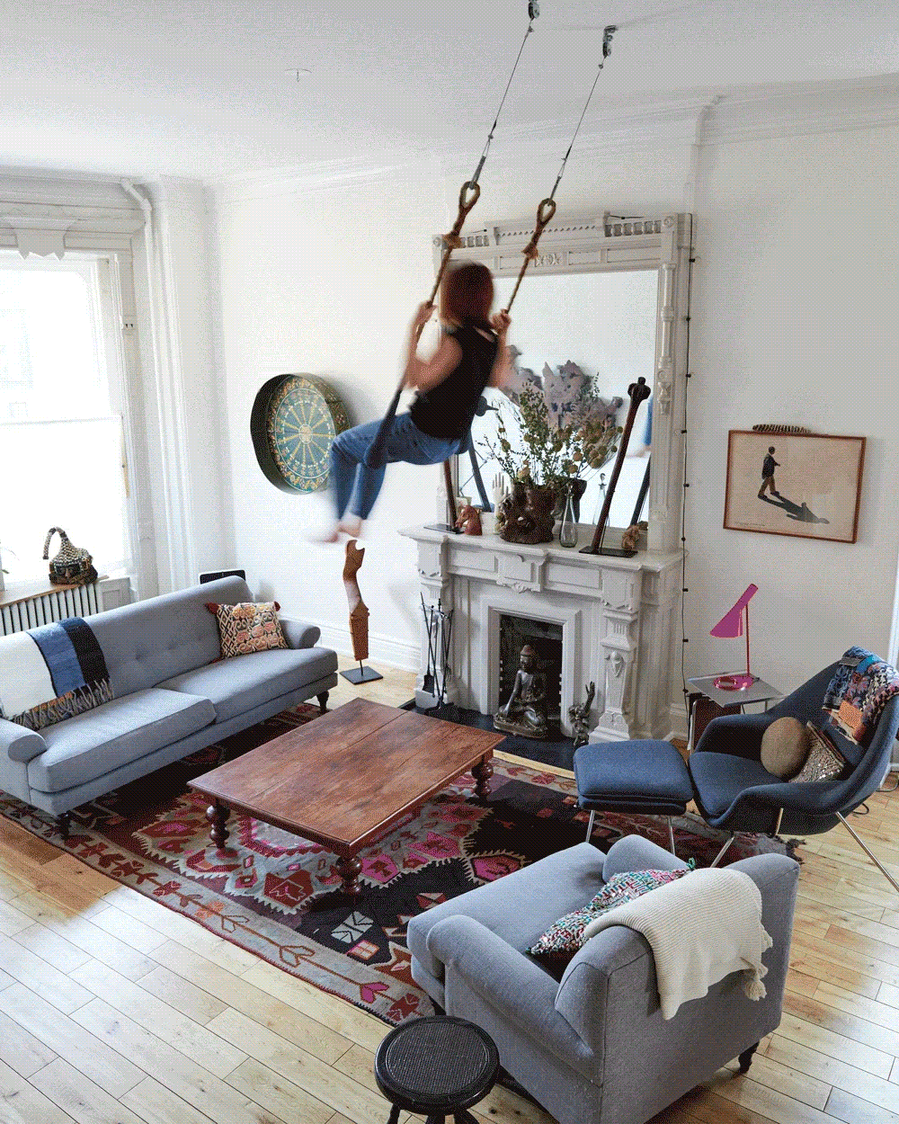 Sophie Demenge's Brooklyn Home Tour (With a Trapeze!) Cup of Jo