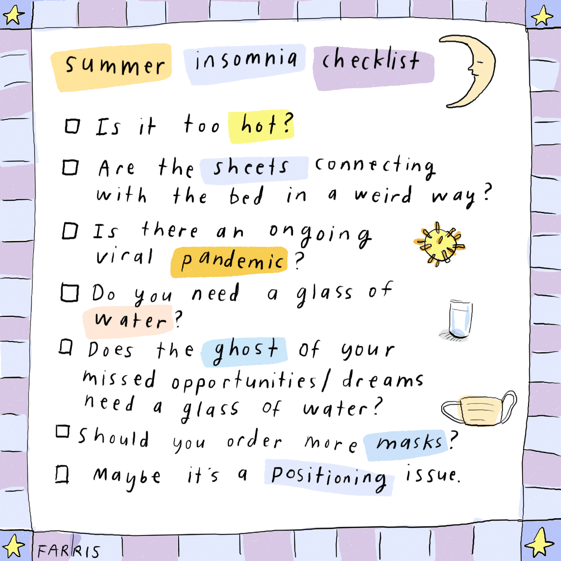 Insomnia Checklist Cup of Jo