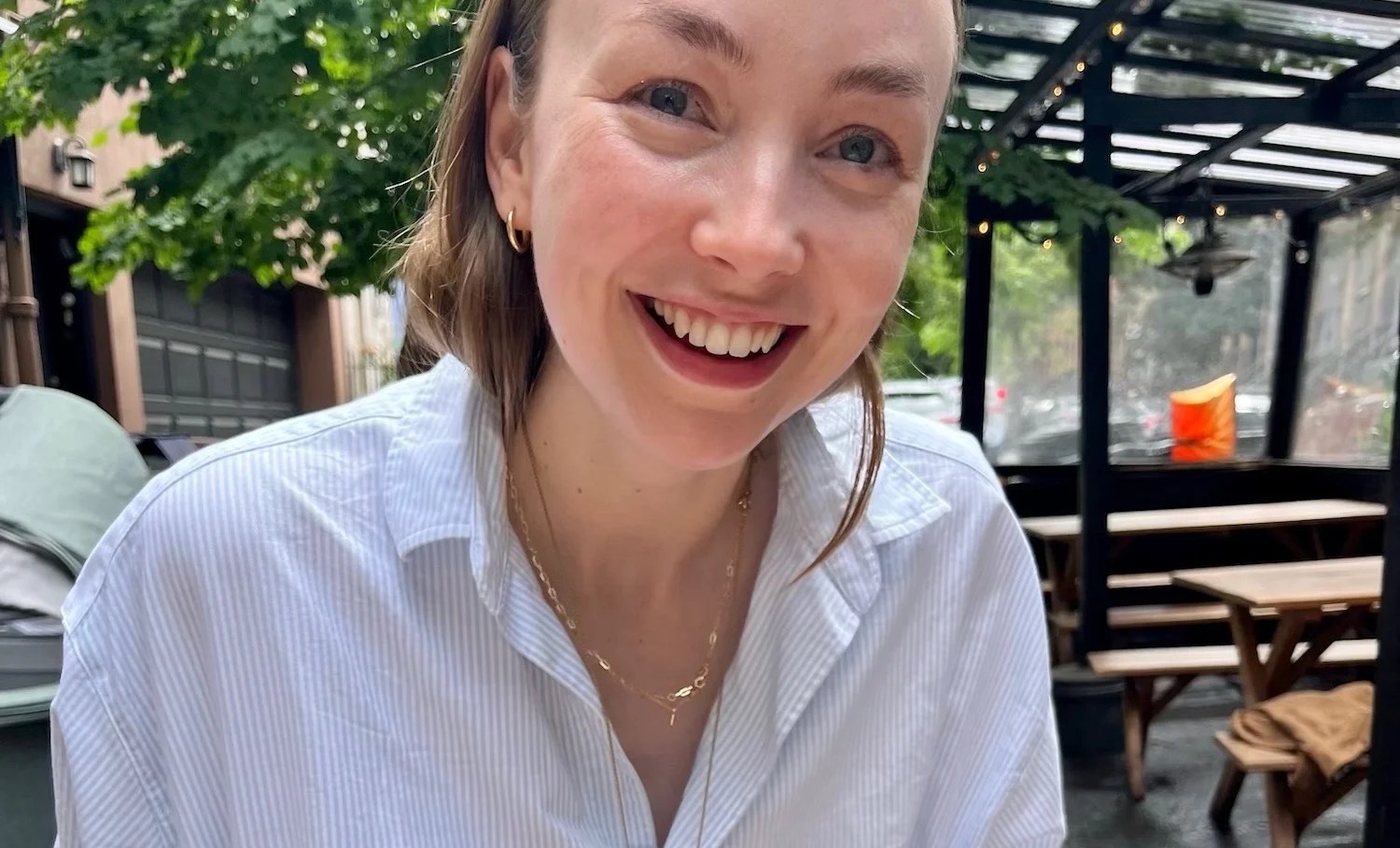 The Magic of an Oversized Blue Striped Shirt Cup of Jo