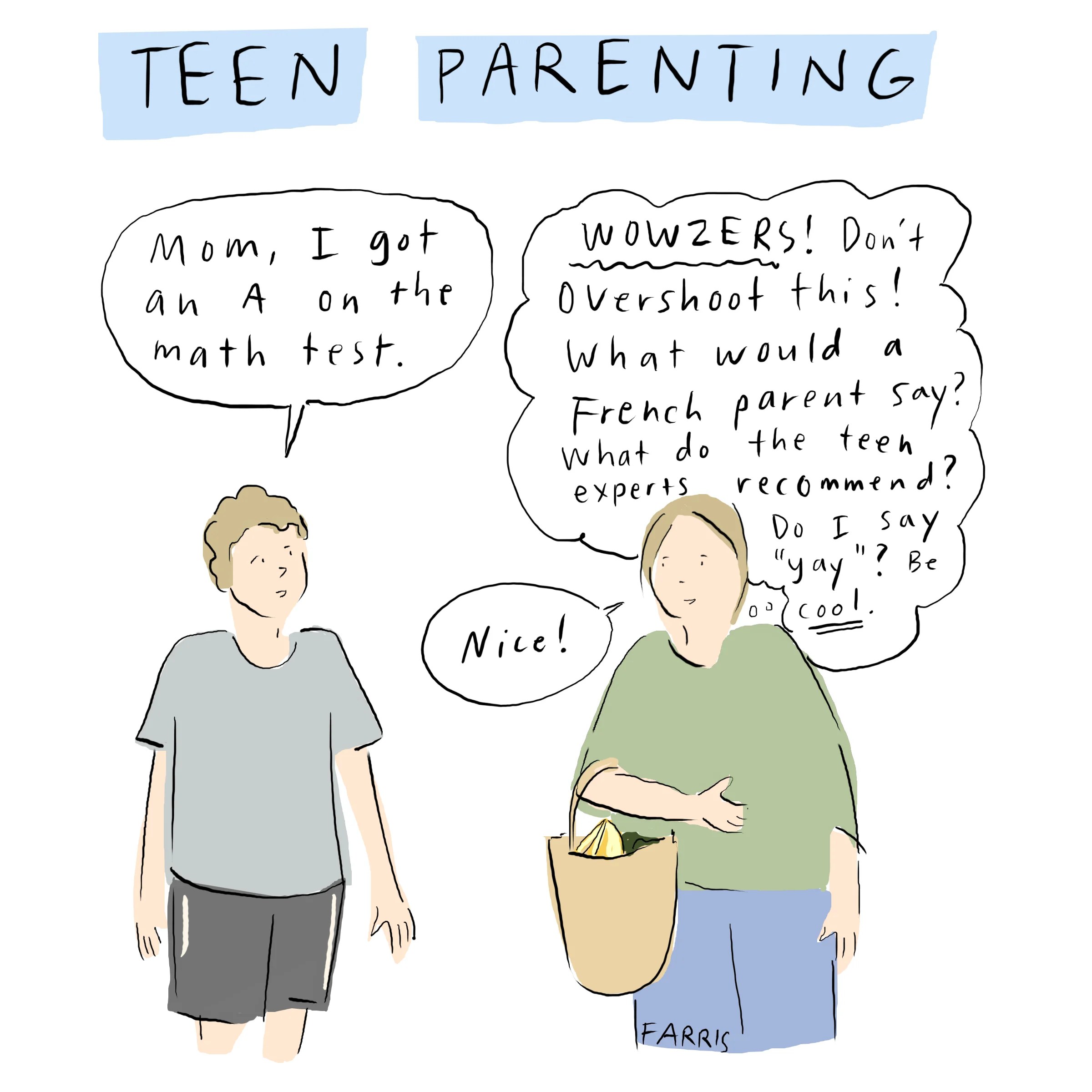 Teen parenting Grace Farris Comic