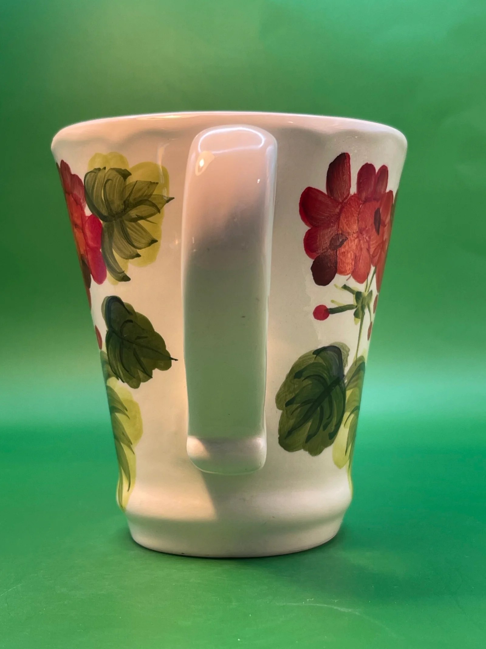 HandPainted Maxcera Geranium Mug CupofMood