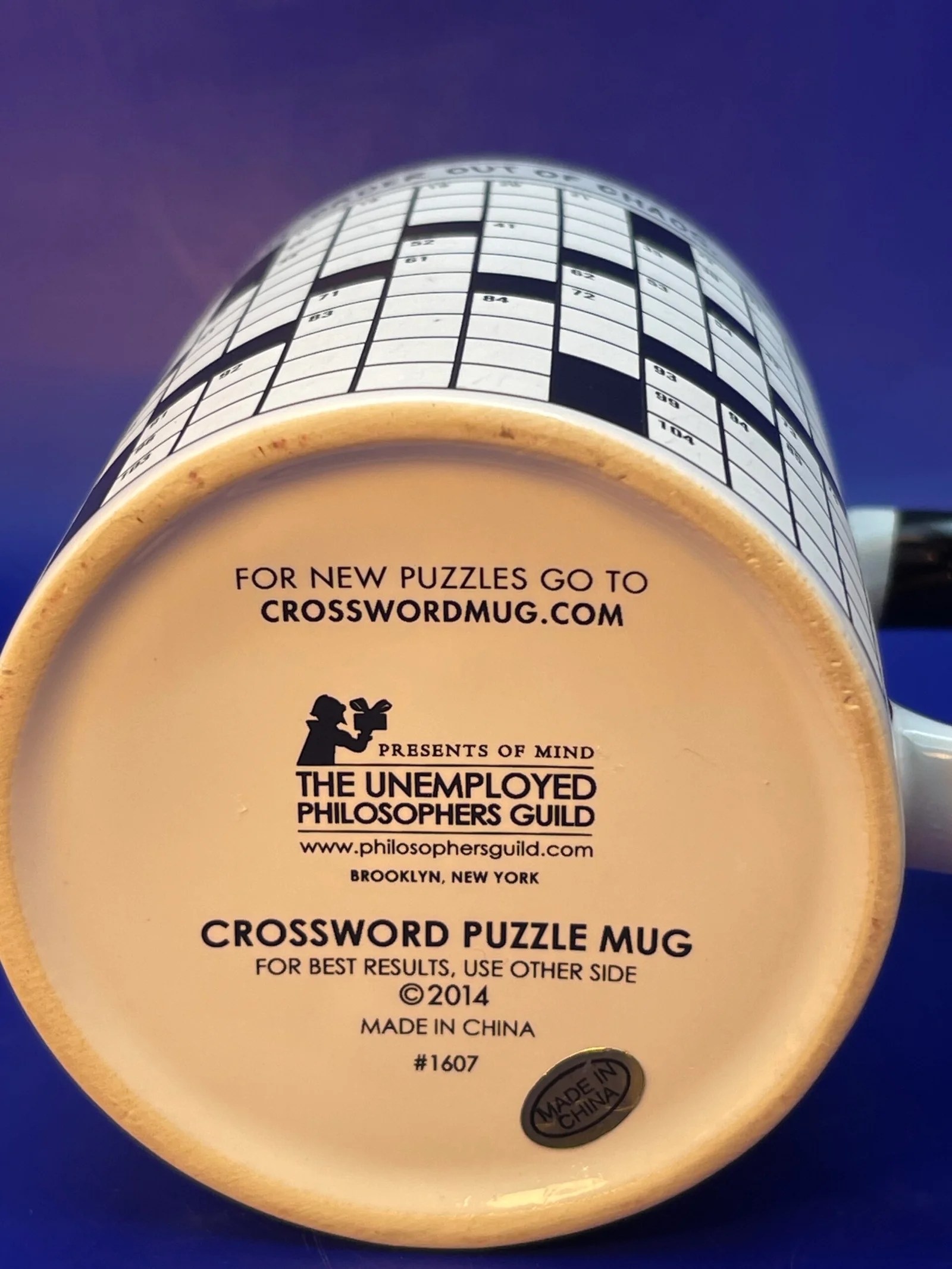 Crossword Puzzle Mug CupofMood