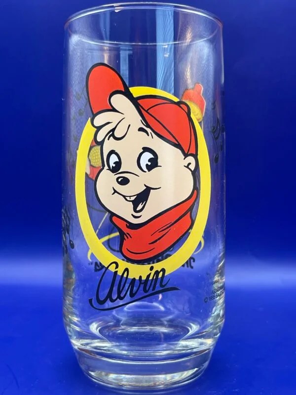 Red Alvin Chipmunks Glass CupofMood