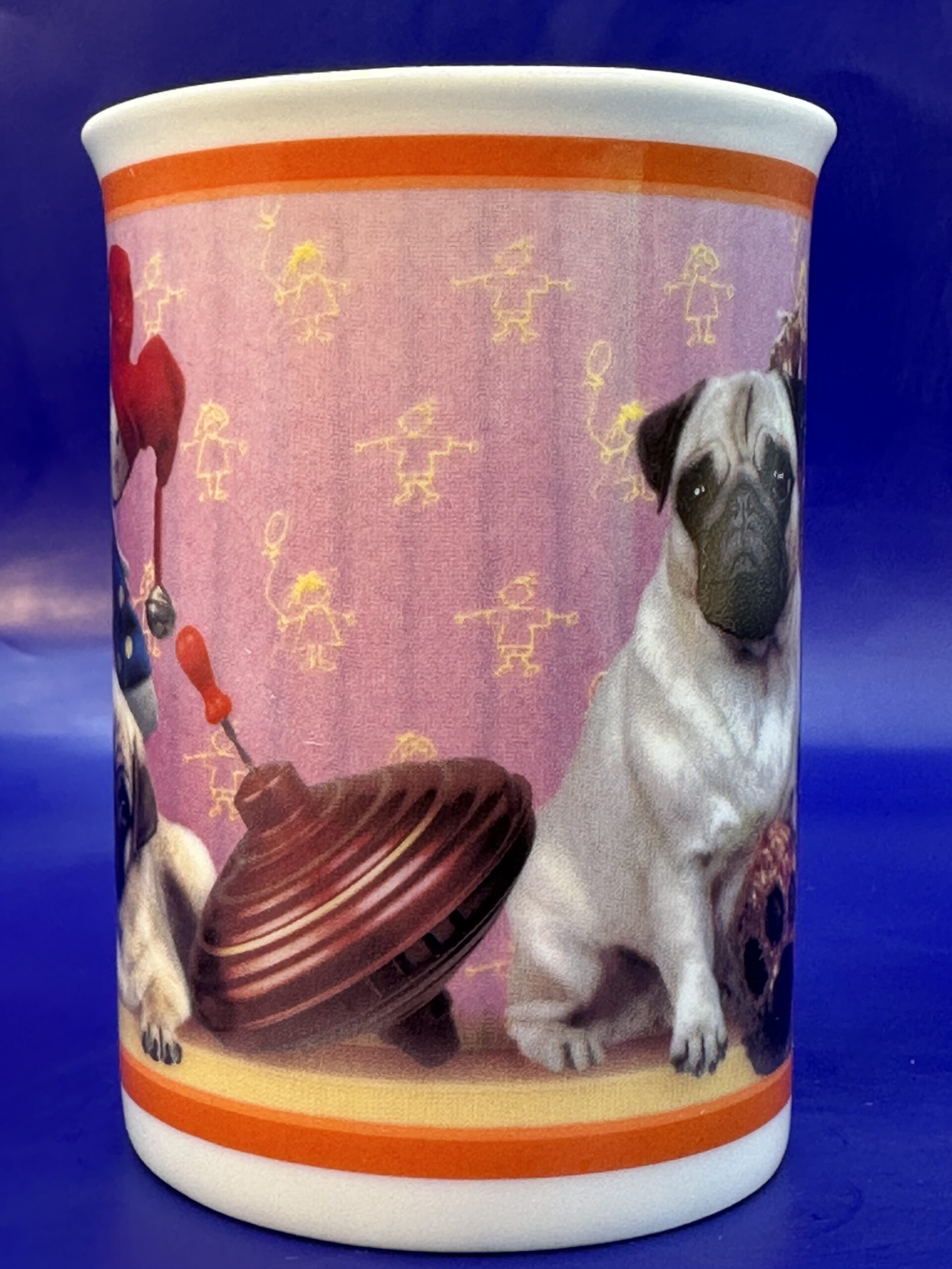 Danbury Mint Playtime Pugs Mug CupofMood