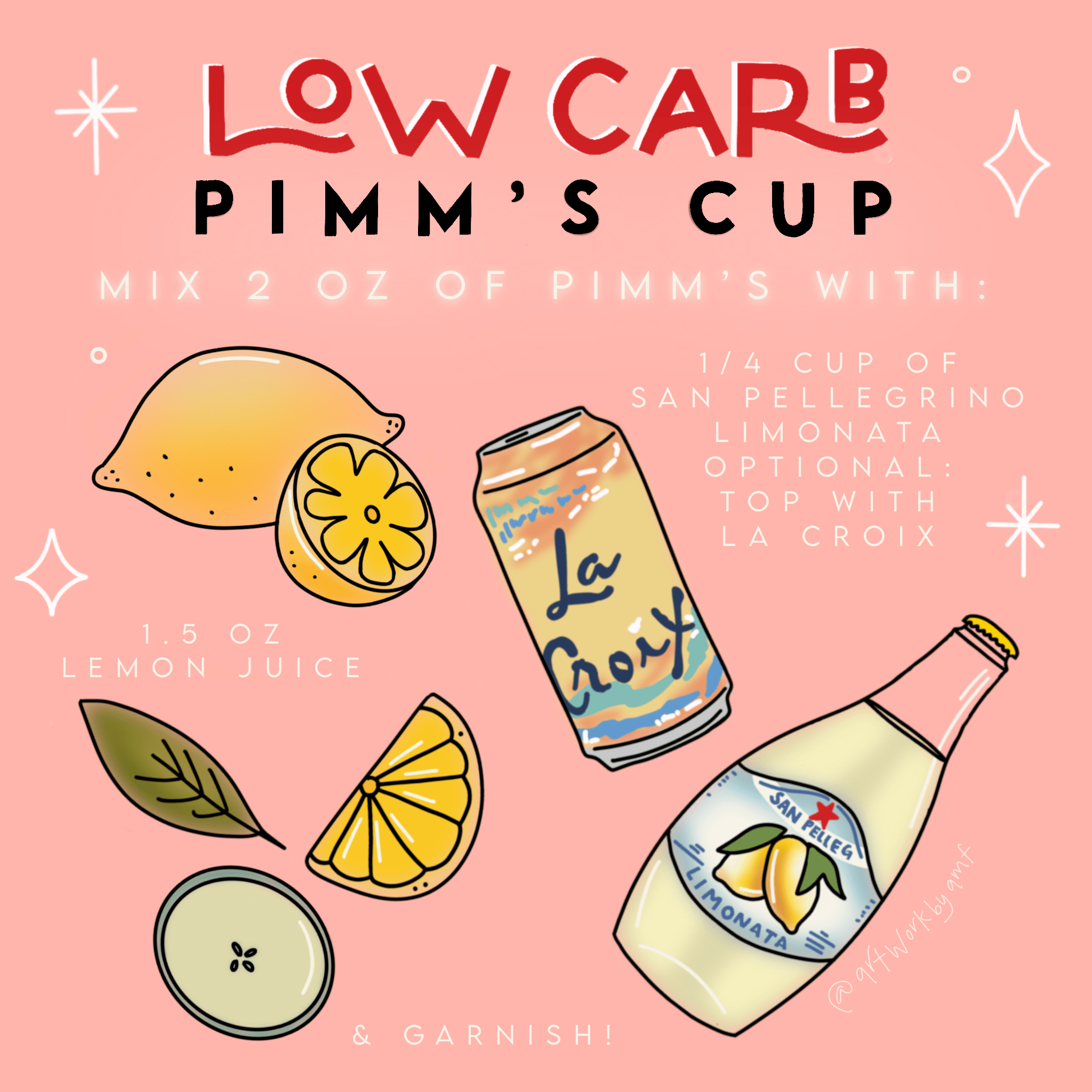 July Low Carb Cocktail Pimm's Cup » Cup of Oj