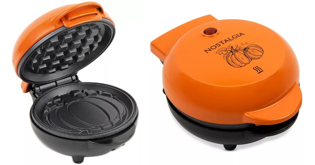 MyMini Electric Pumpkin Waffle Maker SOLO 9.99 (Reg 20)