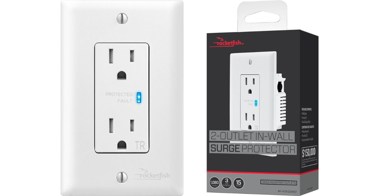 Rocketfish 2Outlet InWall Surge Protector SOLO 19.99 en Best Buy