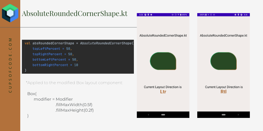 Jetpack Compose in many shapes and forms Cups of Code