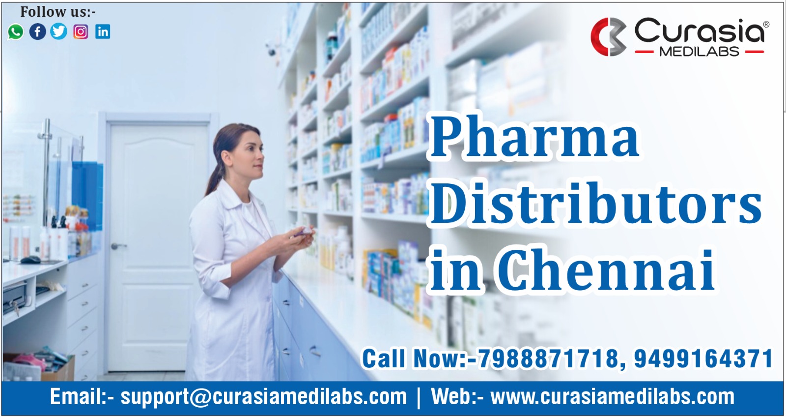 Pharma Distributors in West Bengal Curasia Medilabs