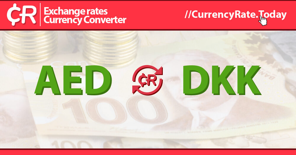 1.2 Million Dirhams (AED) to Danish Kroner (DKK) Currency Converter