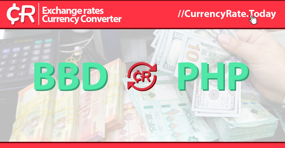 2600 Barbados Dollars (BBD) to Philippine Pesos (PHP) Currency Converter