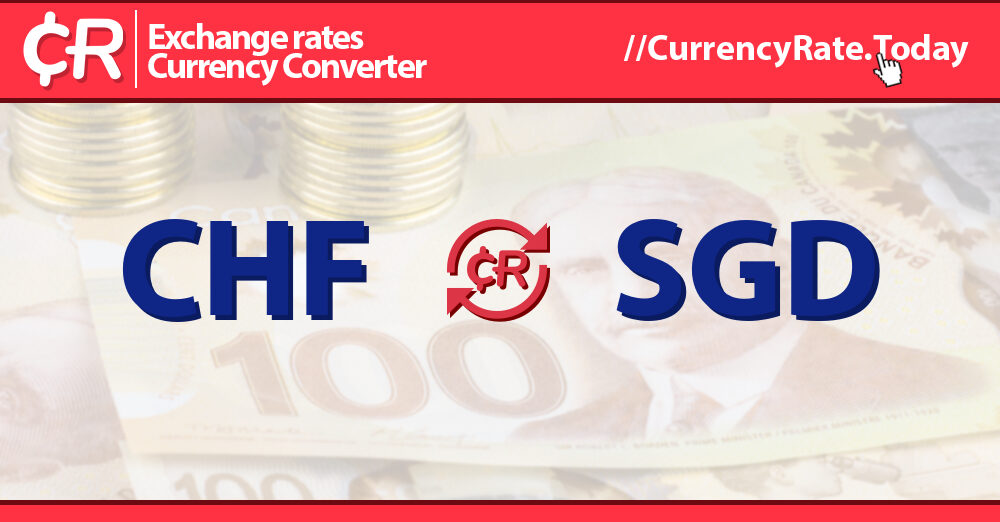 175 Swiss Francs (CHF) to Singapore Dollars (SGD) Currency Converter