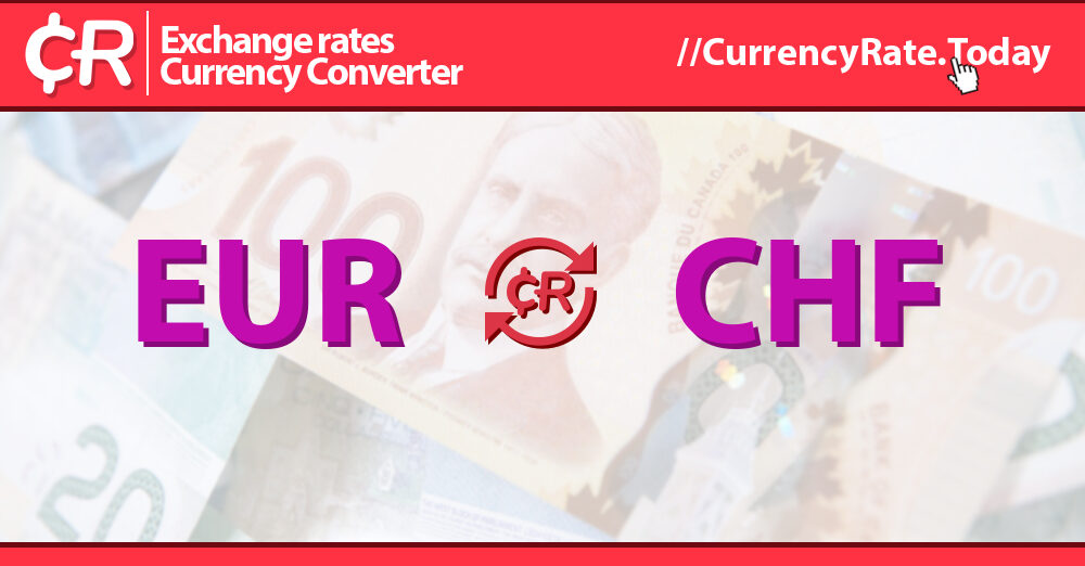 2023 Euros (EUR) to Swiss Francs (CHF) Currency Converter
