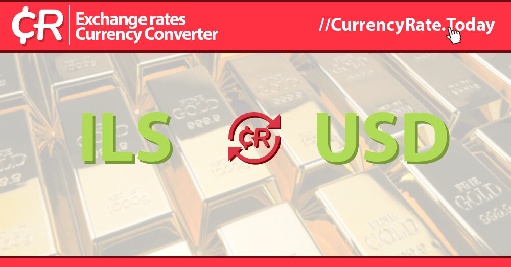 2900 Shekels (ILS) to US Dollars (USD) Currency Converter