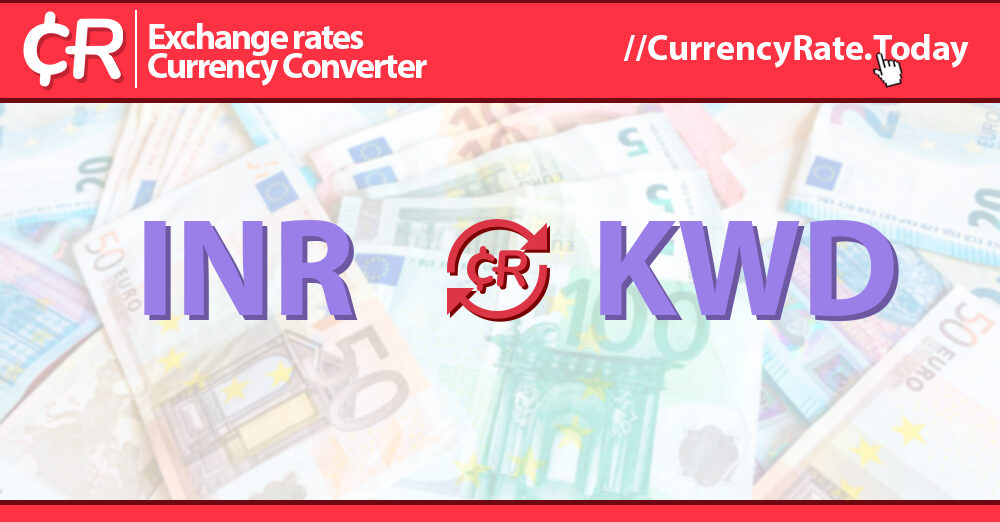 1090 Indian Rupees (INR) to Kuwaiti Dinars (KWD) Currency Converter