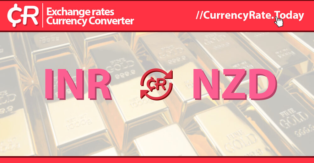 84000 Indian Rupees (INR) to New Zealand Dollars (NZD) Currency Converter