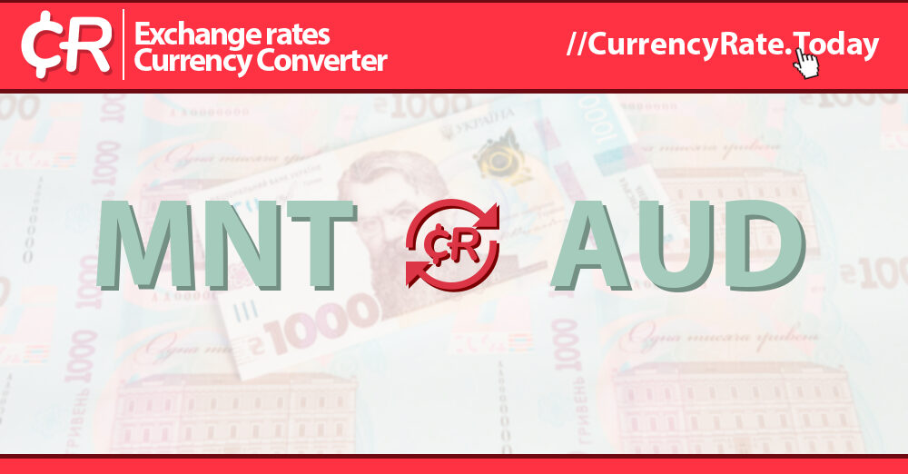 6 Million Tugrik (MNT) to Australian Dollars (AUD) Currency Converter
