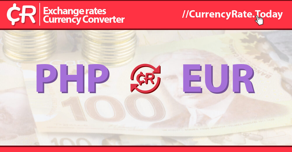 429 Philippine Pesos (PHP) to Euros (EUR) Currency Converter