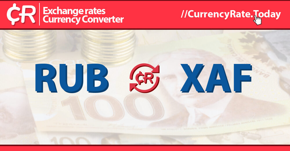 38000 Russian Rubles (RUB) to Xa Francs (XAF) Currency Converter