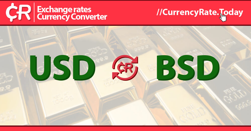 1500 US Dollars (USD) to Bahamian Dollars (BSD) Currency Converter