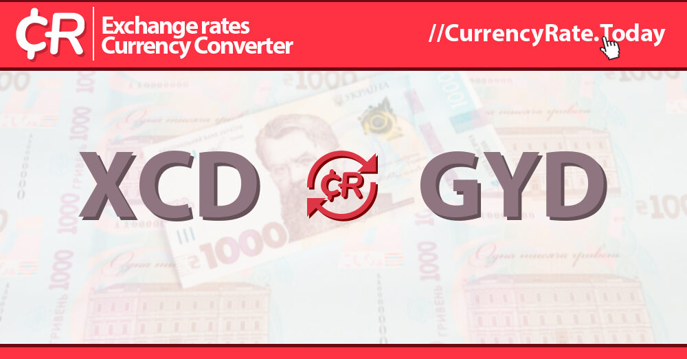 Live Eastern Caribbean Dollar to Guyanese Dollars Exchange Rate 1