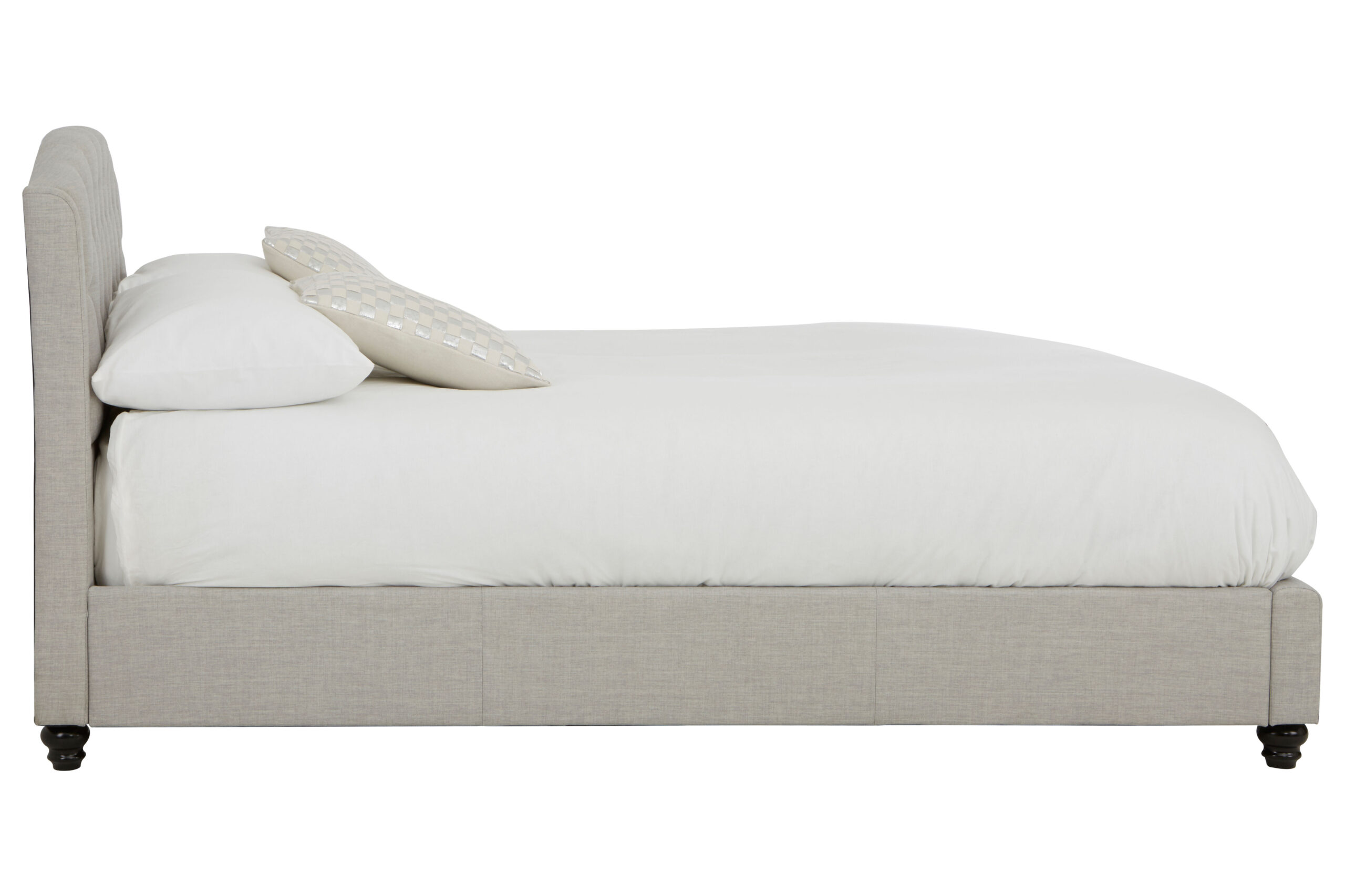 Adelaide Light Grey Double Bed Curated Comforts