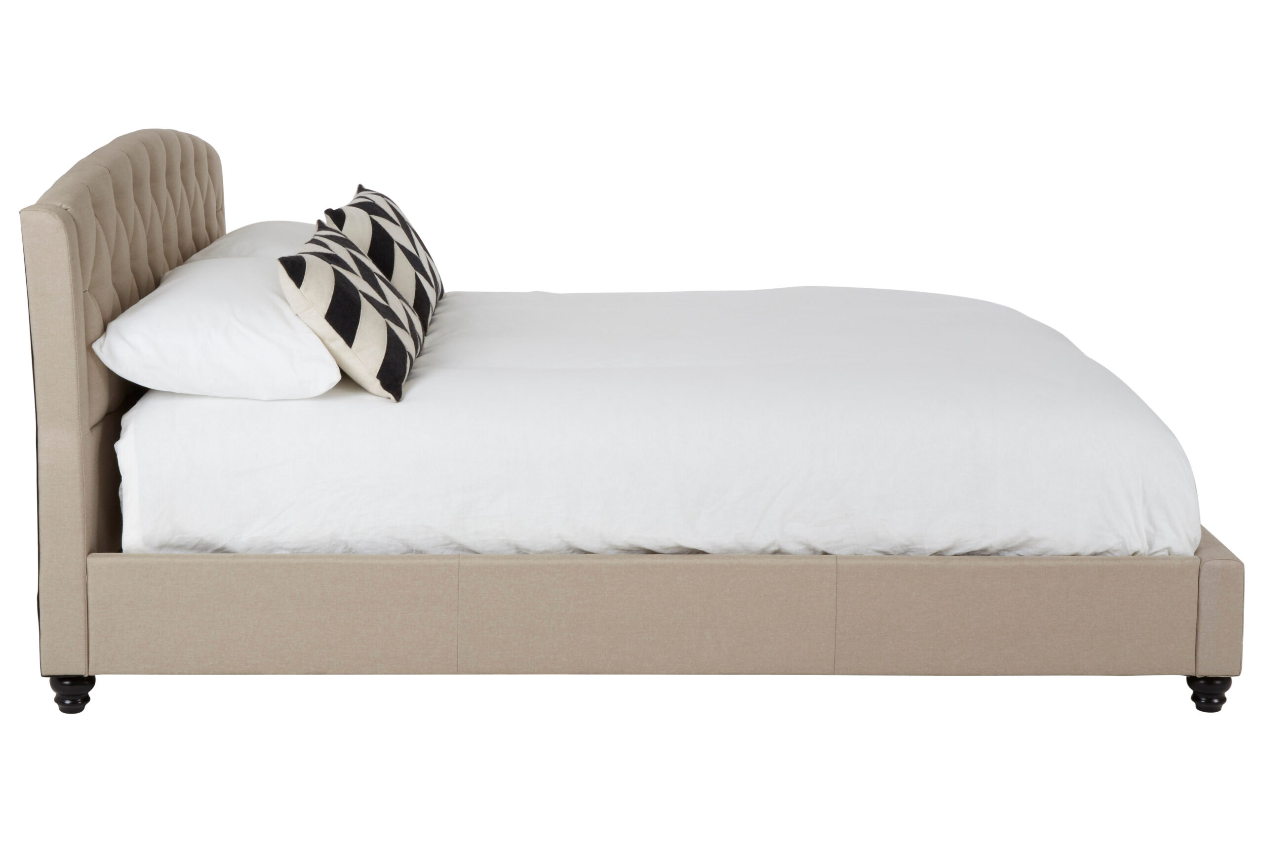 Adelaide Beige King Size Bed Curated Comforts