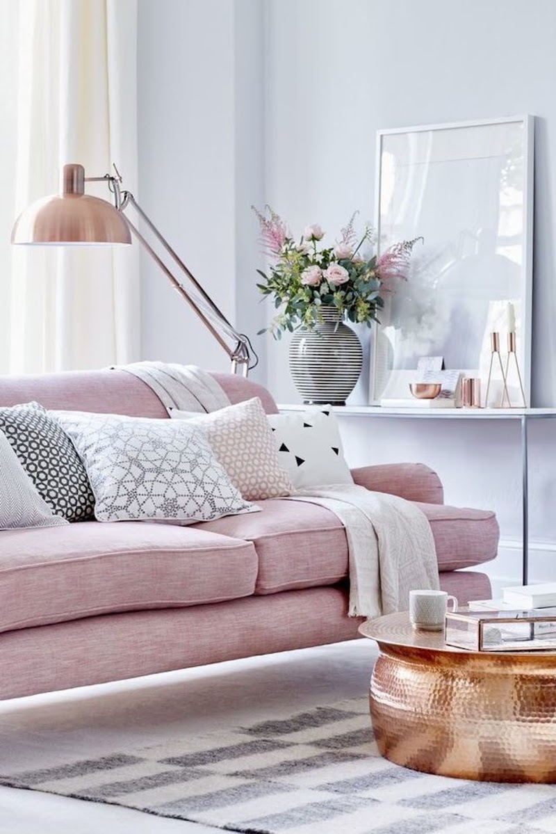 14 EyeCatching Blush Pink & Copper Home Decor Ideas