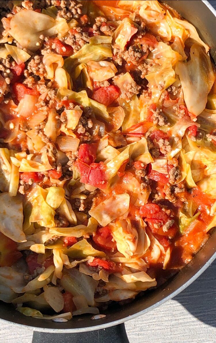 Easy Unstuffed Cabbage Rolls Ready in 30 Minutes Curbing Carbs