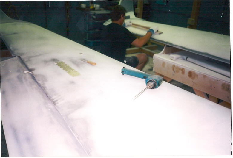 Finishing a composite airplane