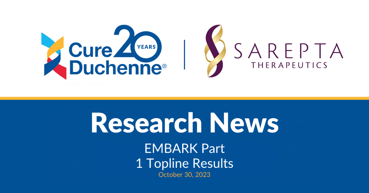 Community Letter EMBARK Part 1 Topline Results CureDuchenne