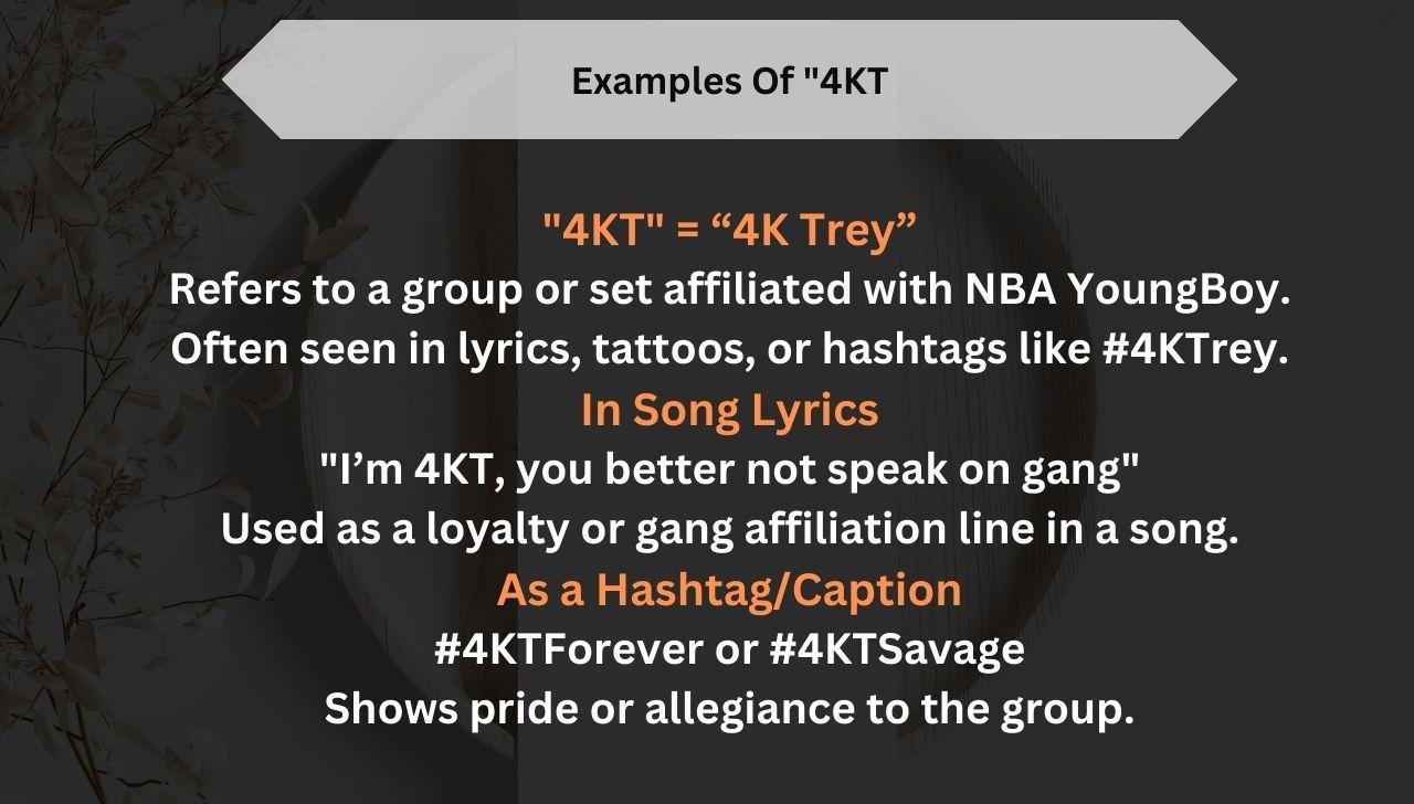 4KT Its Meaning, Origin And How to Use