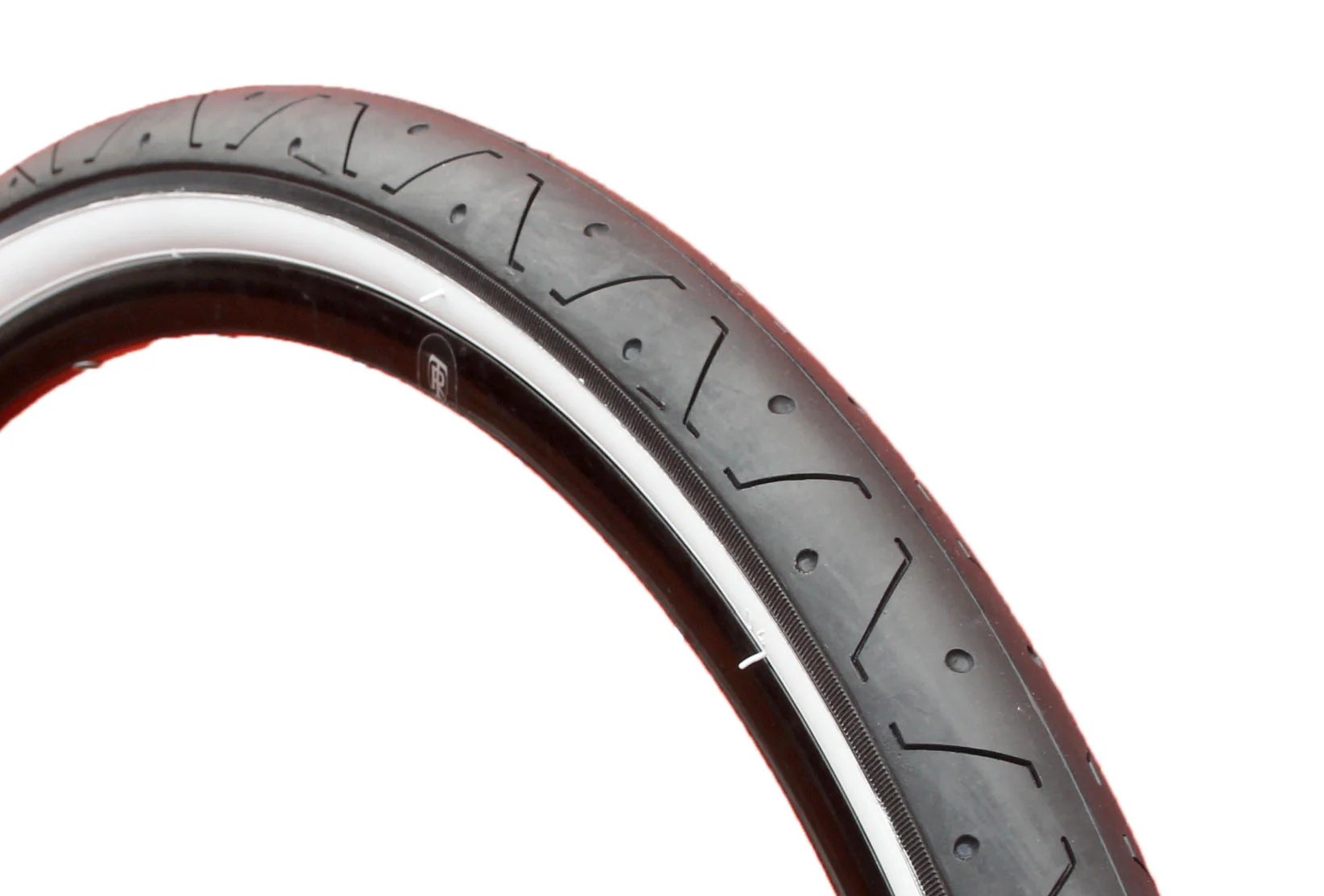 BLACK WHITEWALL Slick mountain bike tyre tire CurioUK