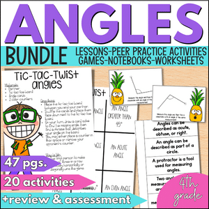 Angles Geometry Unit - 4th Grade Math - Curious Classroom Adventures