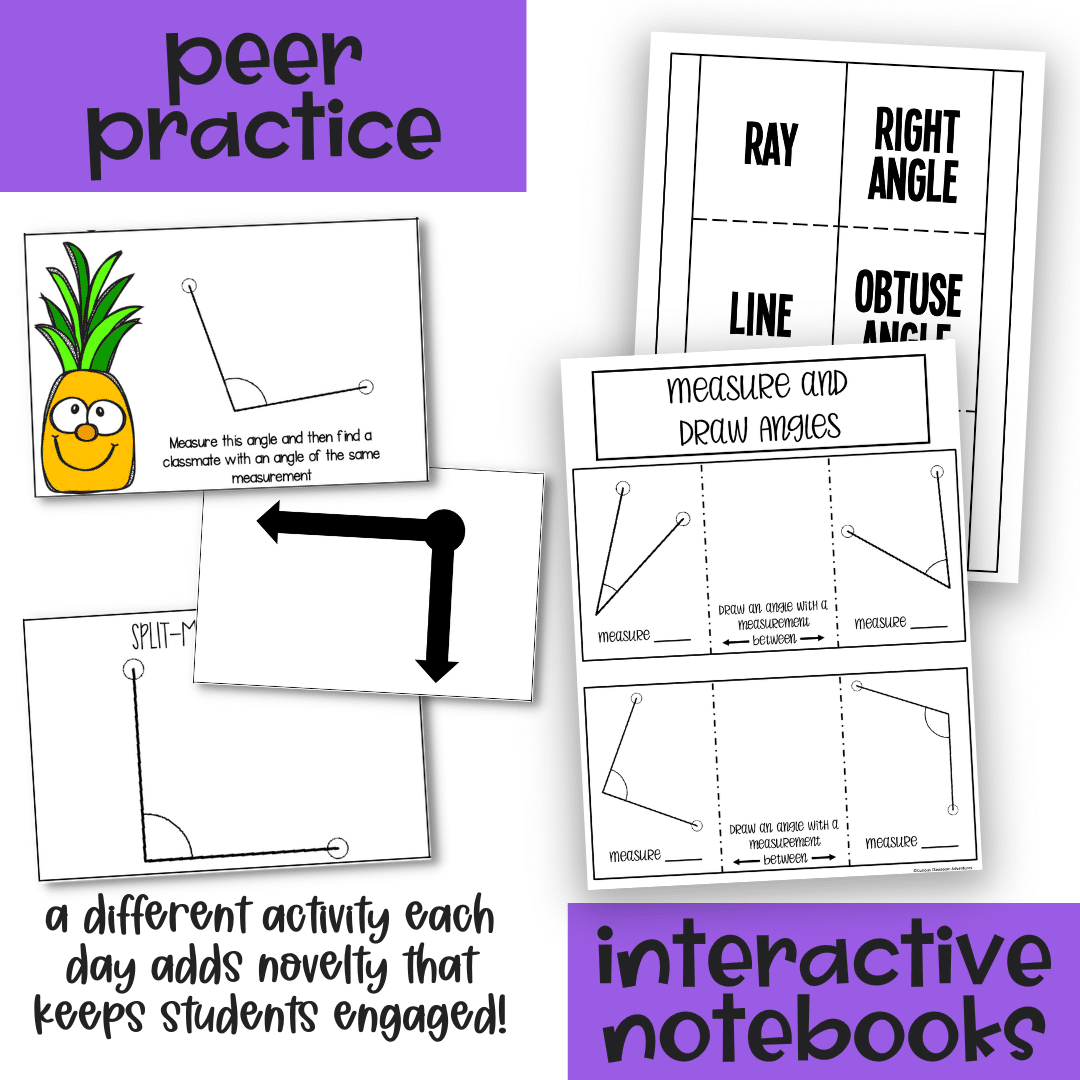 Angles Geometry Unit - 4th Grade Math - Curious Classroom Adventures