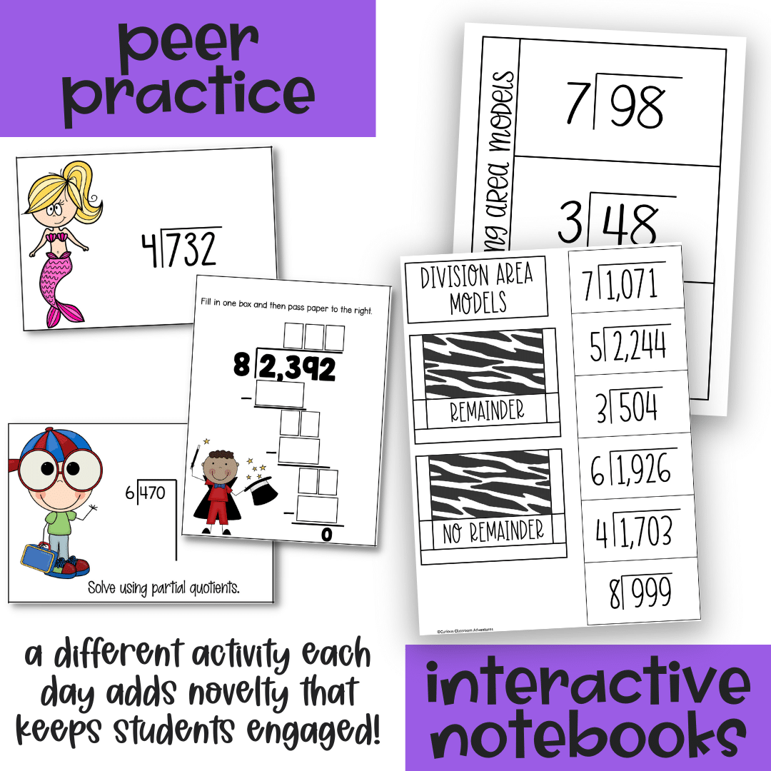 Long Division Unit - 4th Grade Math - Curious Classroom Adventures