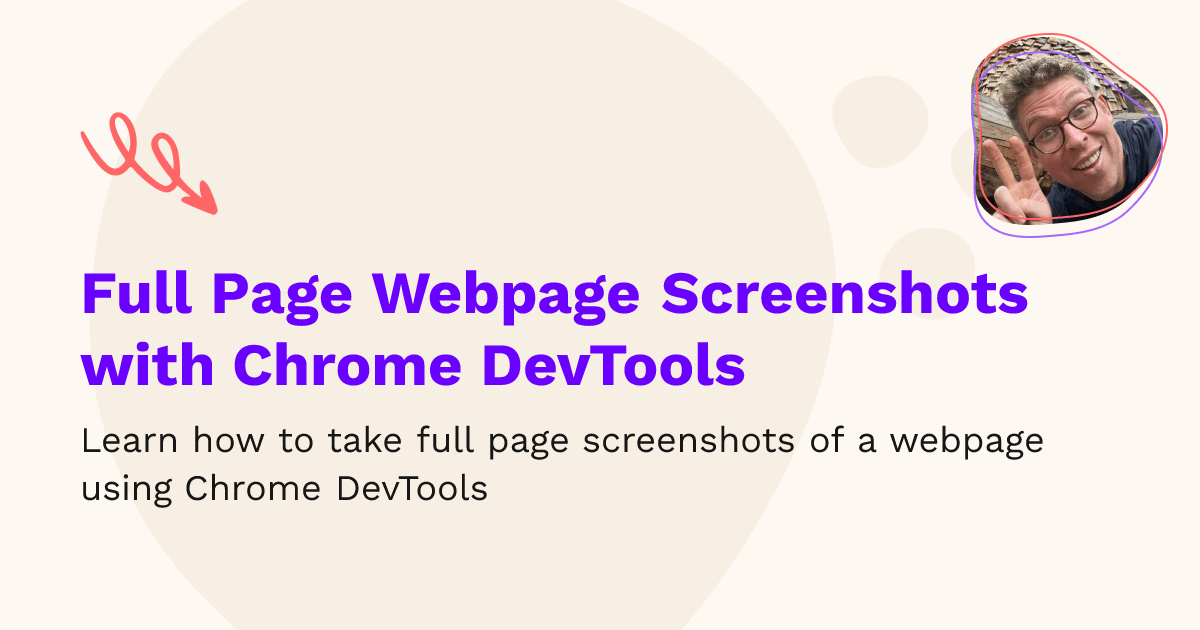 Full Page page Screenshots with Chrome DevTools