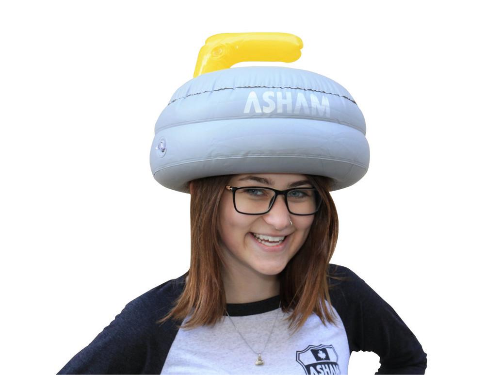 Blow Up Curling Rock Hat Calgary's Curling Shop