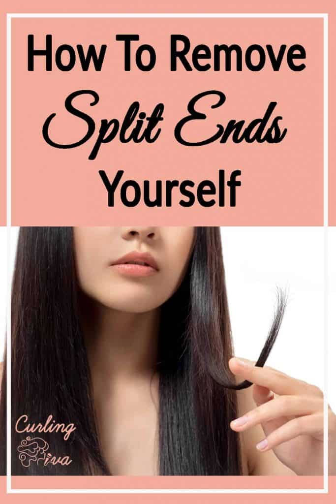 How to remove split ends yourself Curling Diva