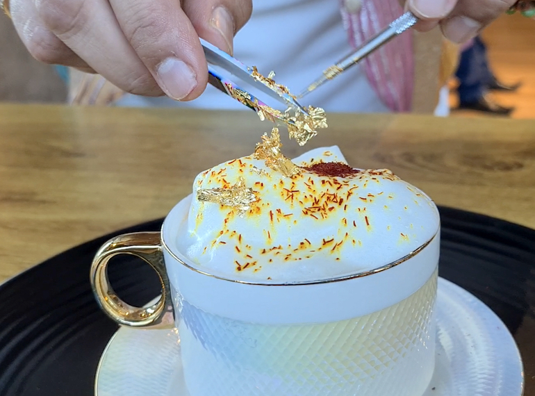 Dubai To Soon Get A Glittering 24Karat Gold Infused Karak Tea Curly