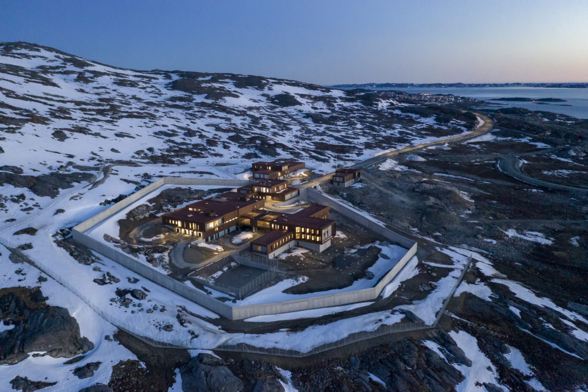 Anstalten Prison In Greenland Has Large Windows Offering Mountain Views