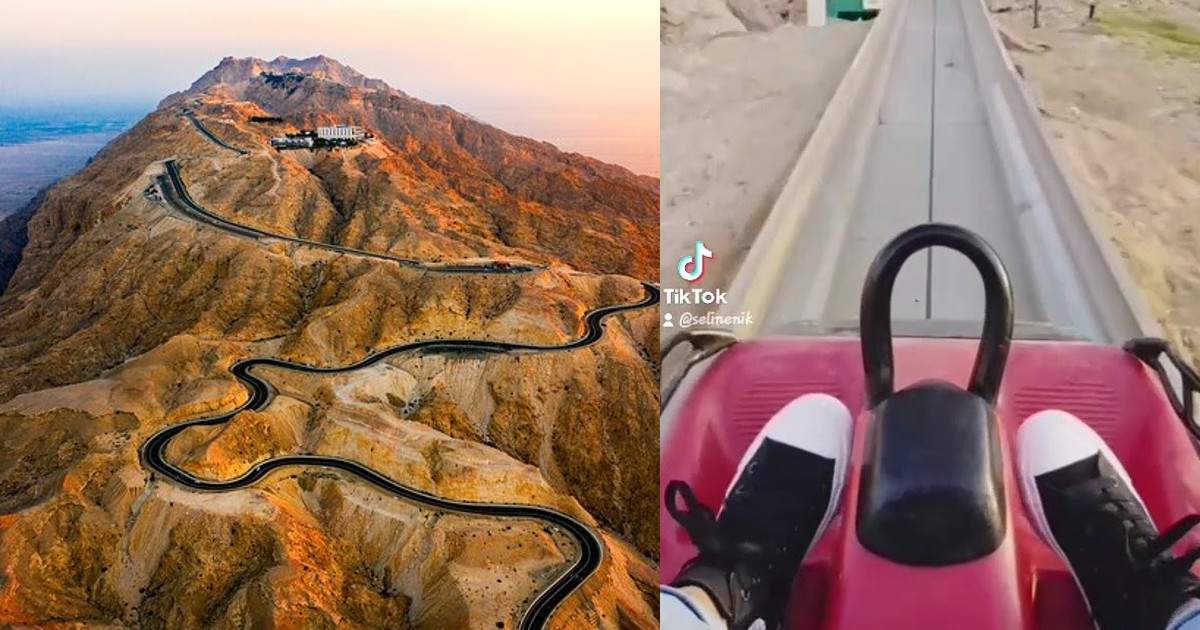Slide Your Way Through UAE's Al Ain Mountains In This Cool Mini Train