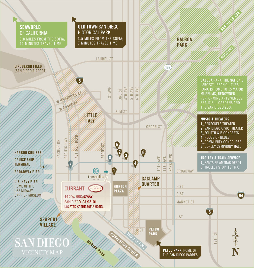 1030 Broadway San Diego Map Directions Currant American Brasserie 6197026309 140 W Broadway